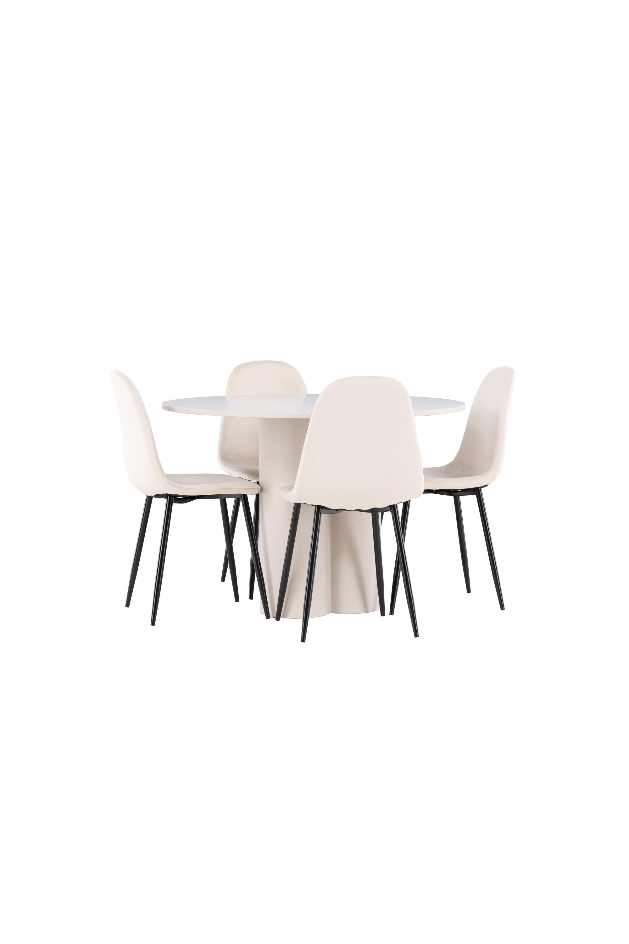 Olivia Matbord med Polar Matstol-GR Dining Set-Venture Home-peaceofhome.se