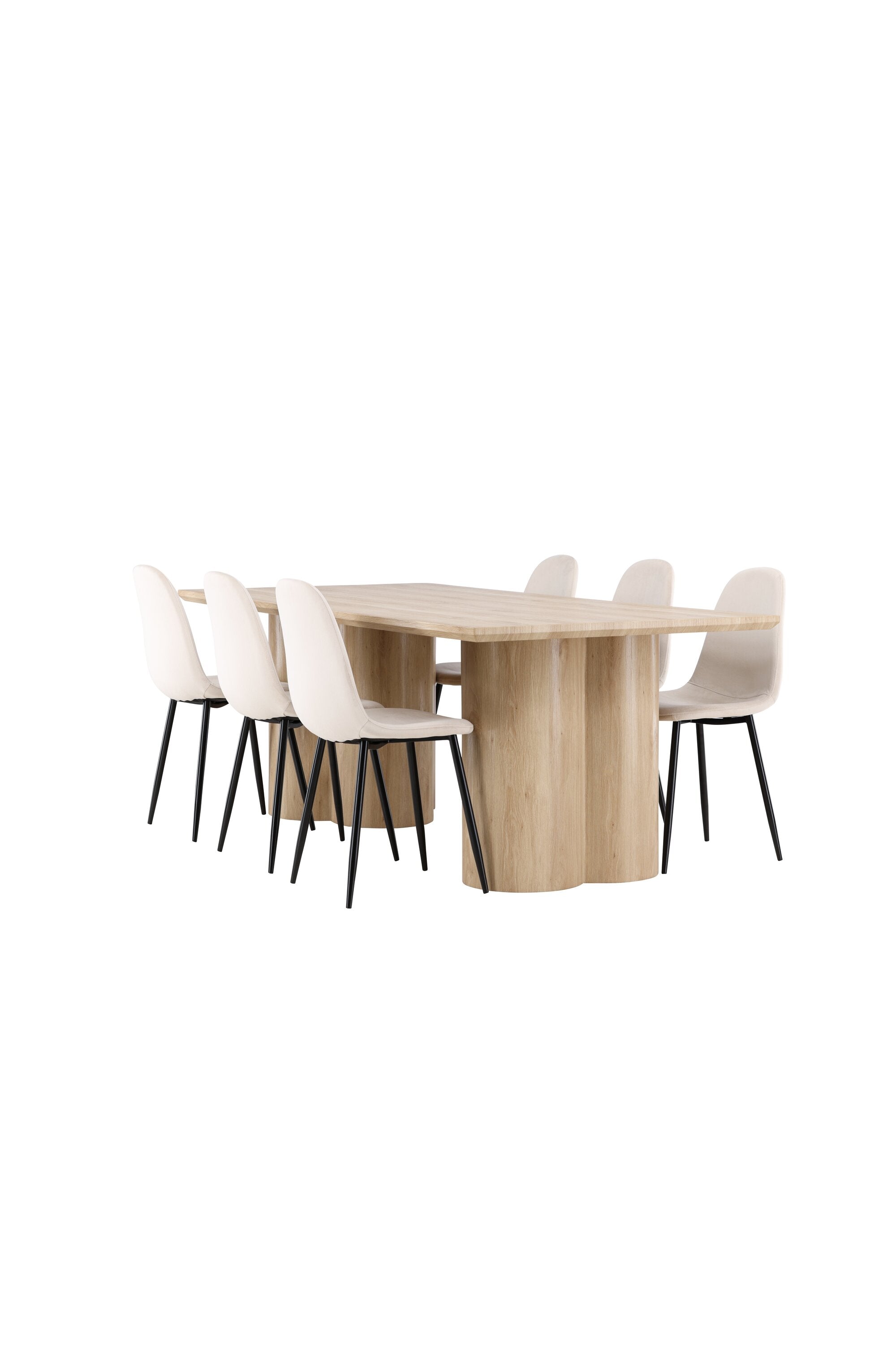 Olivia Matbord med Polar Matstol-GR Dining Set-Venture Home-peaceofhome.se