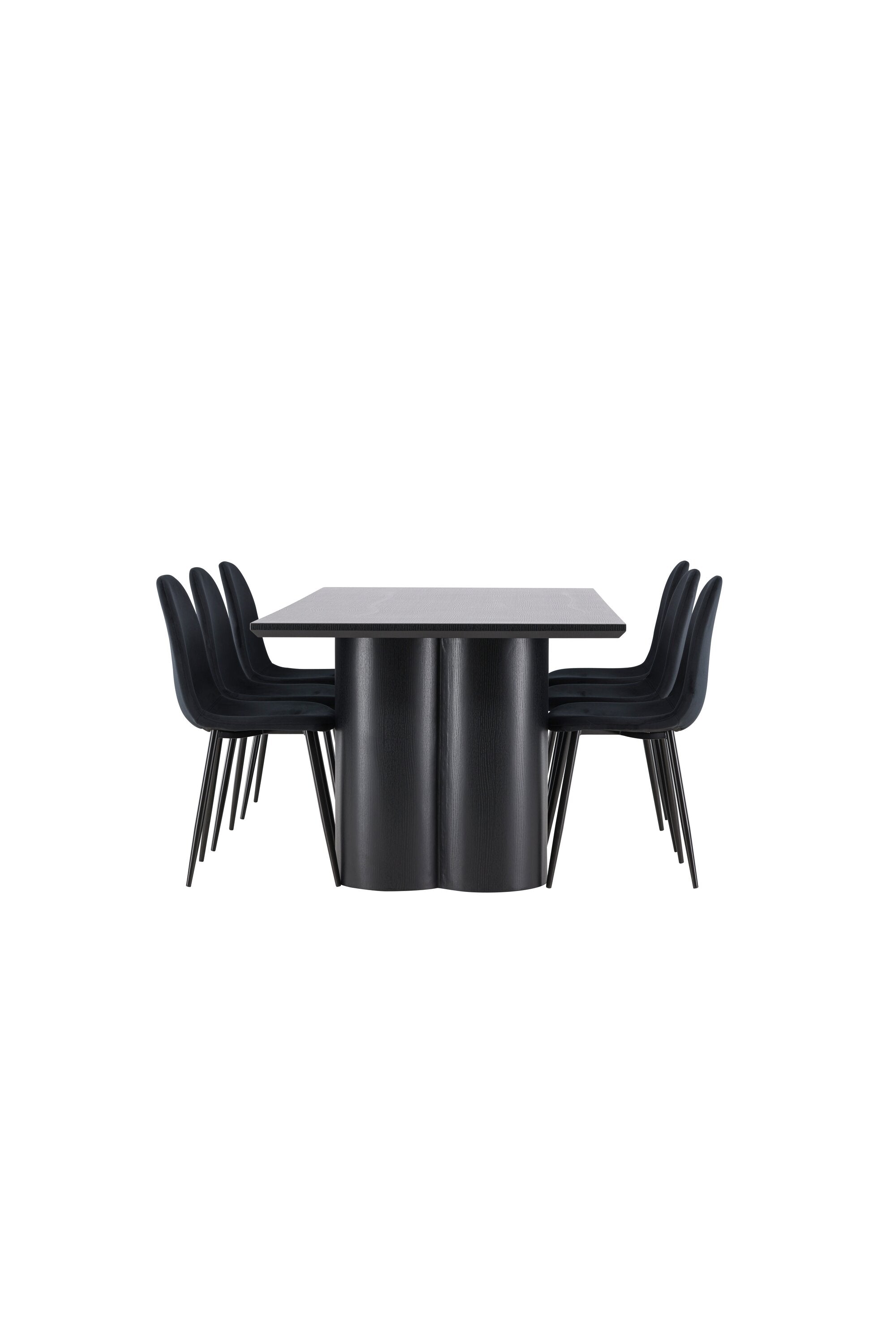 Olivia Matbord med Polar Matstol-GR Dining Set-Venture Home-peaceofhome.se