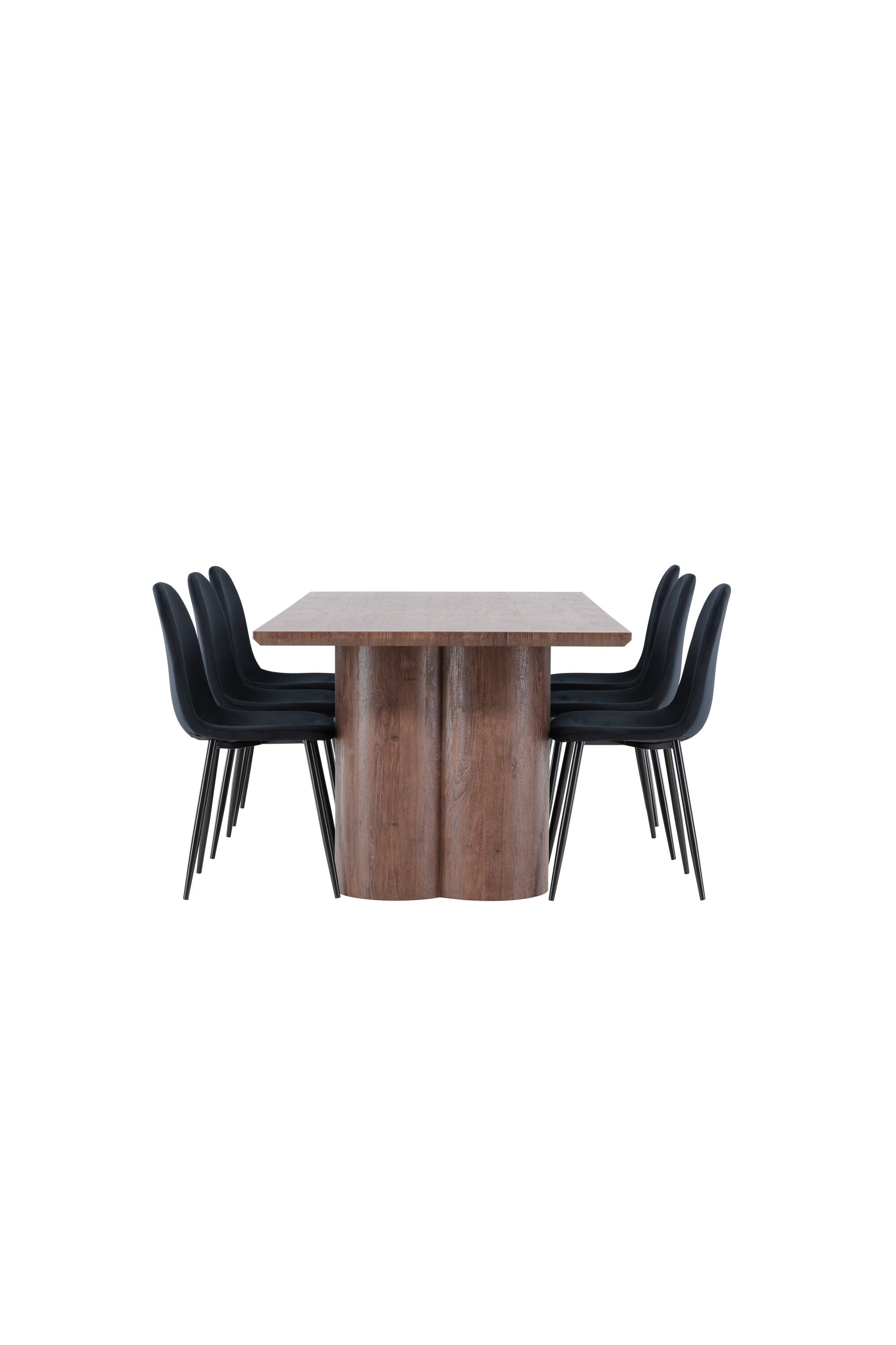 Olivia Matbord med Polar Matstol-GR Dining Set-Venture Home-peaceofhome.se