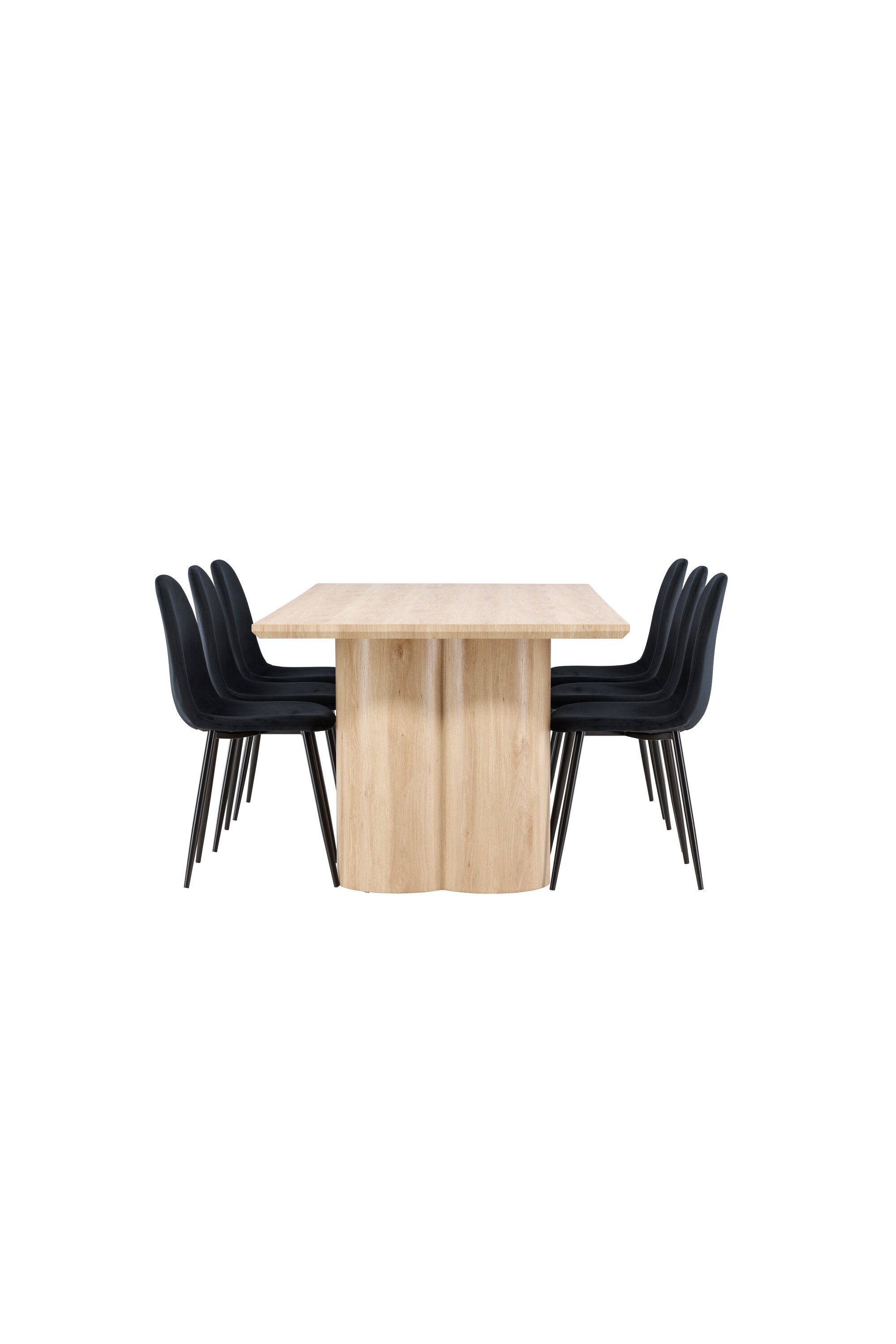 Olivia Matbord med Polar Matstol-GR Dining Set-Venture Home-peaceofhome.se