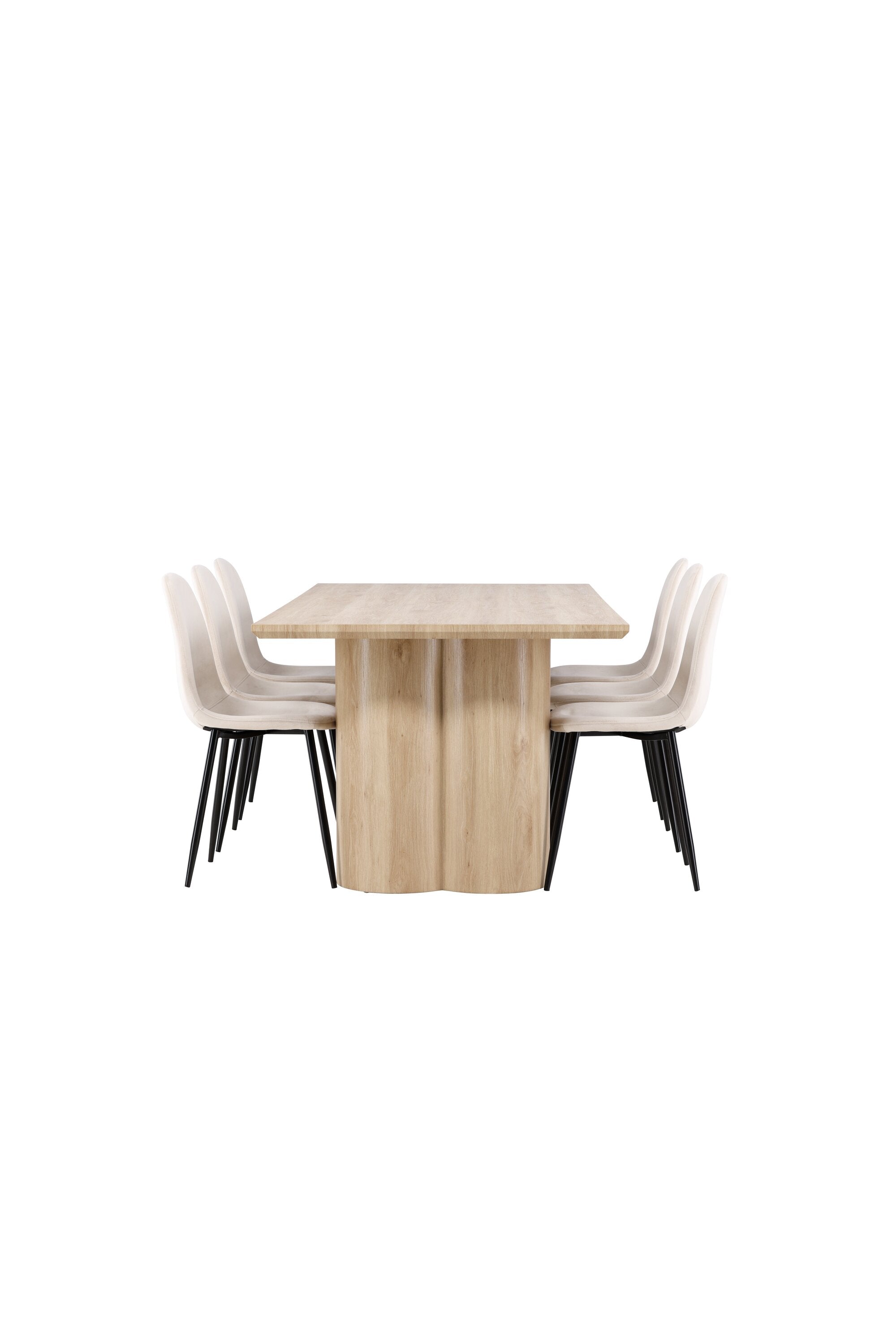 Olivia Matbord med Polar Matstol-GR Dining Set-Venture Home-peaceofhome.se