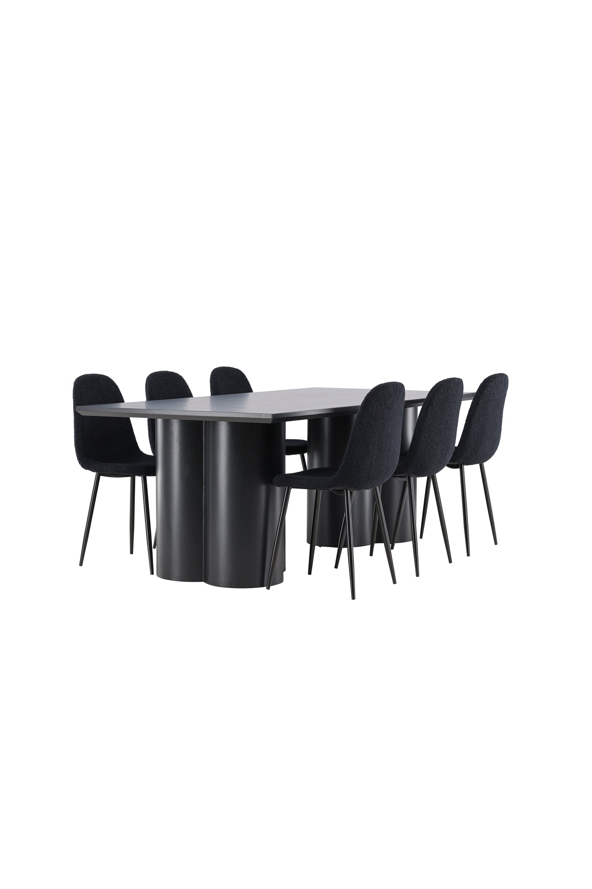 Olivia Matbord med Polar Matstol-GR Dining Set-Venture Home-peaceofhome.se