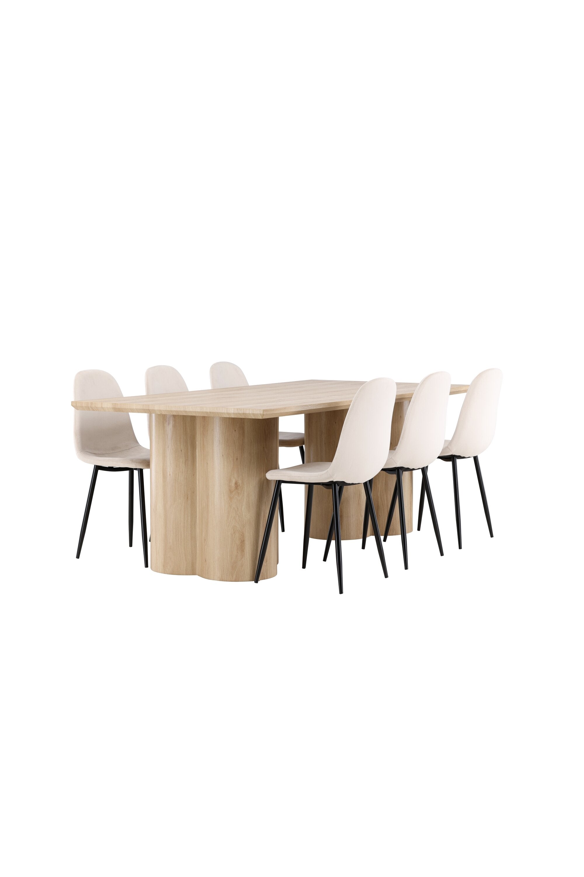 Olivia Matbord med Polar Matstol-GR Dining Set-Venture Home-peaceofhome.se