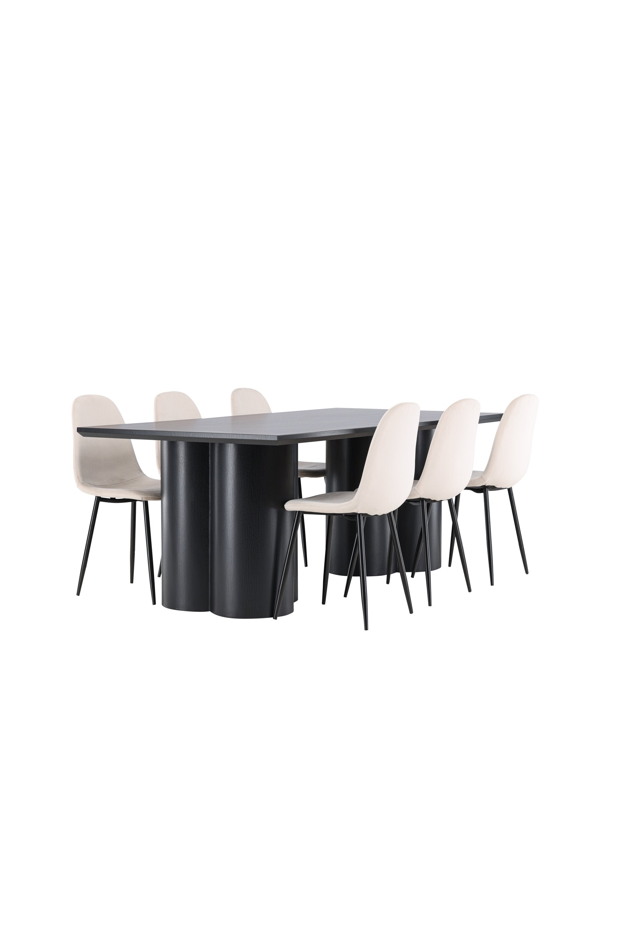 Olivia Matbord med Polar Matstol-GR Dining Set-Venture Home-peaceofhome.se