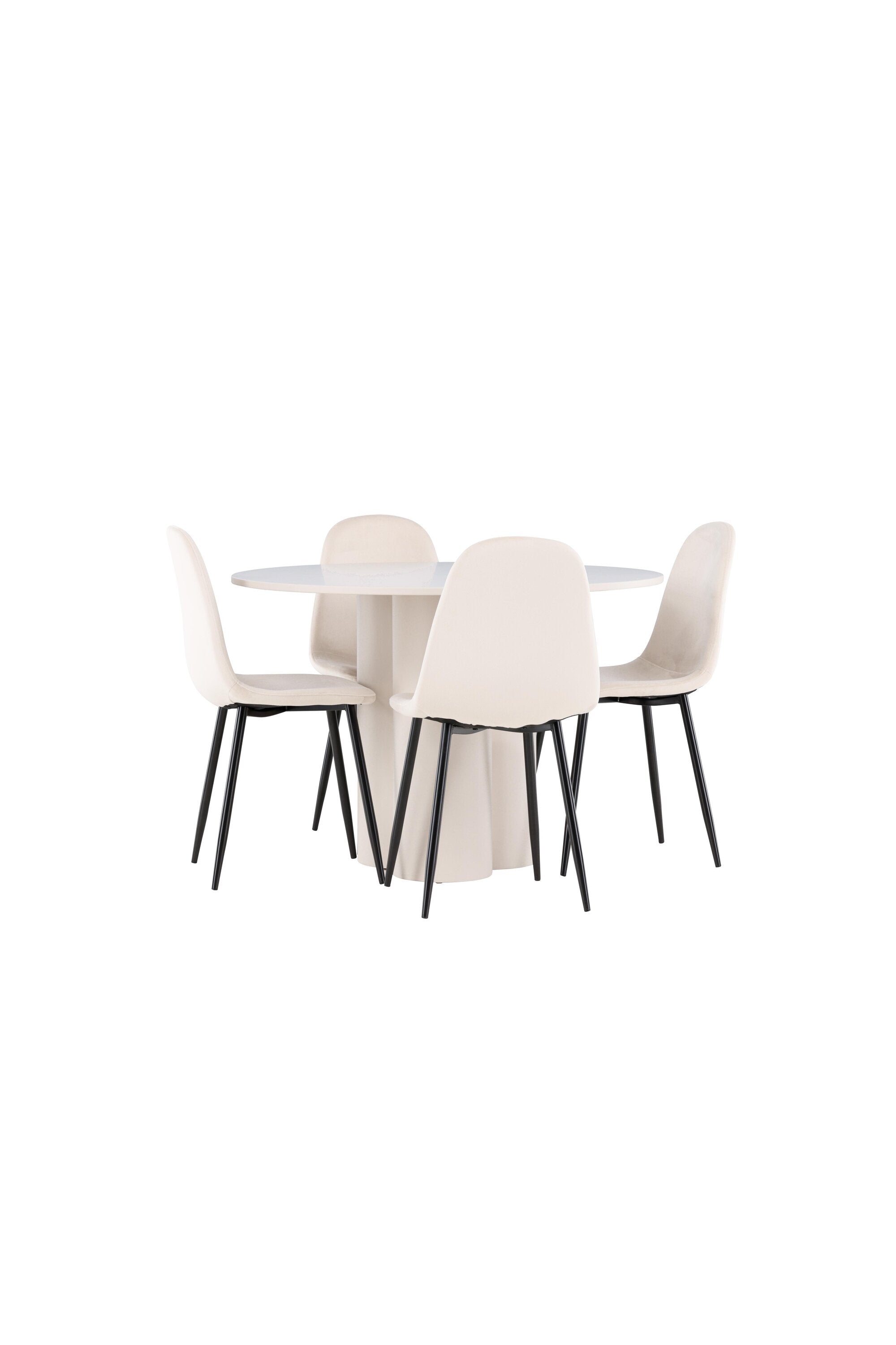 Olivia Matbord med Polar Matstol-GR Dining Set-Venture Home-peaceofhome.se