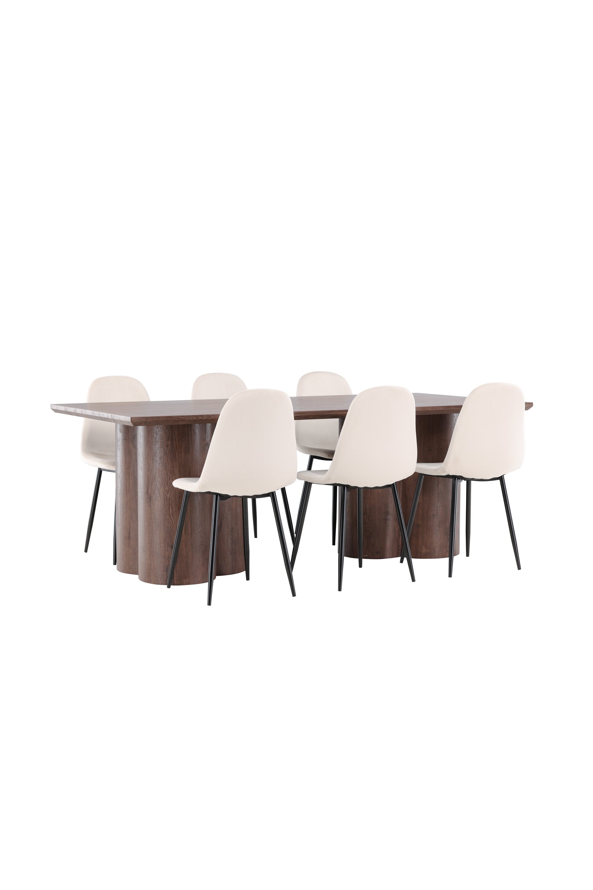 Olivia Matbord med Polar Matstol-GR Dining Set-Venture Home-peaceofhome.se