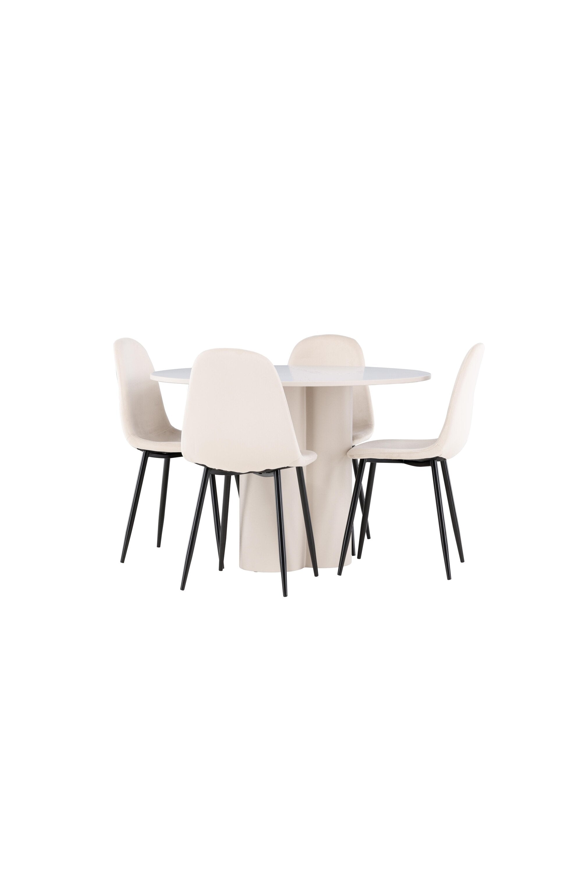 Olivia Matbord med Polar Matstol-GR Dining Set-Venture Home-peaceofhome.se