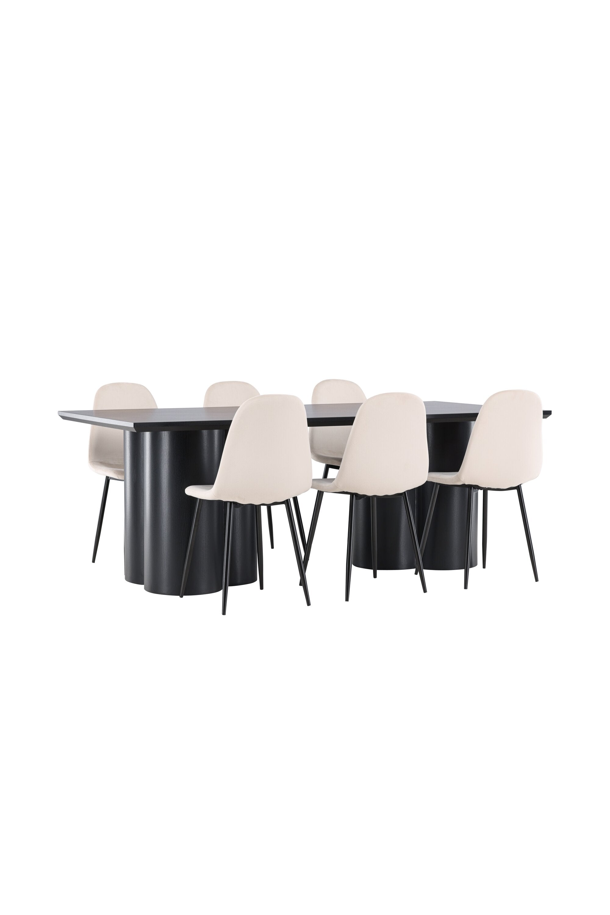 Olivia Matbord med Polar Matstol-GR Dining Set-Venture Home-peaceofhome.se