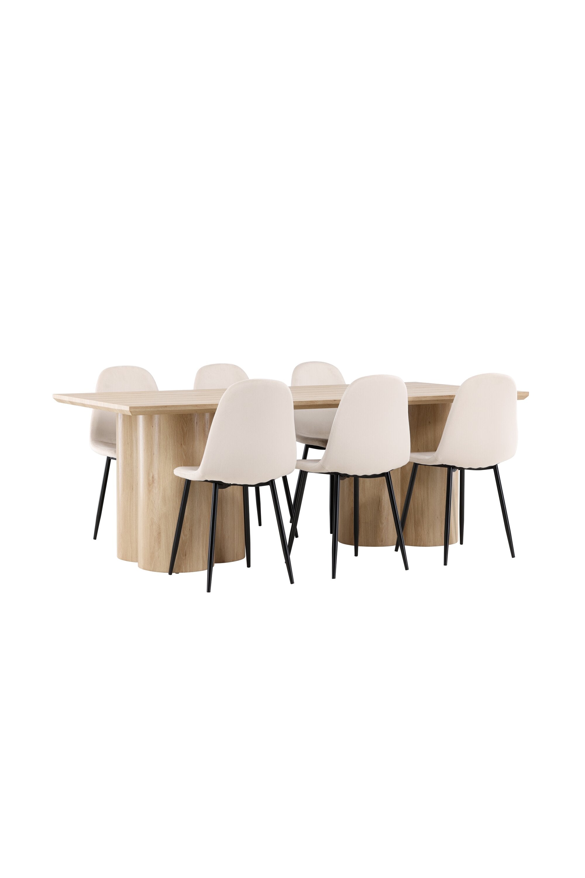 Olivia Matbord med Polar Matstol-GR Dining Set-Venture Home-peaceofhome.se