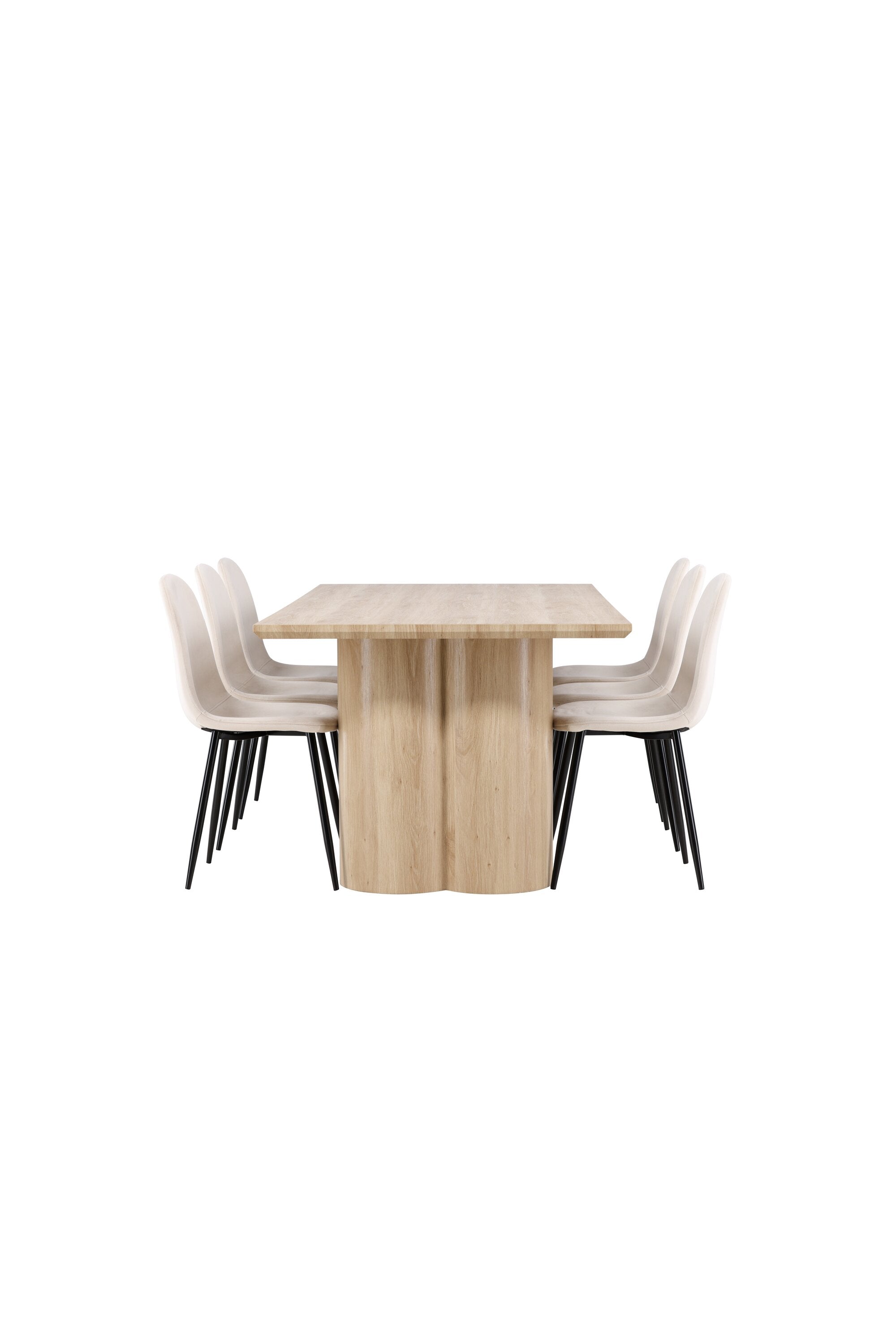 Olivia Matbord med Polar Matstol-GR Dining Set-Venture Home-peaceofhome.se