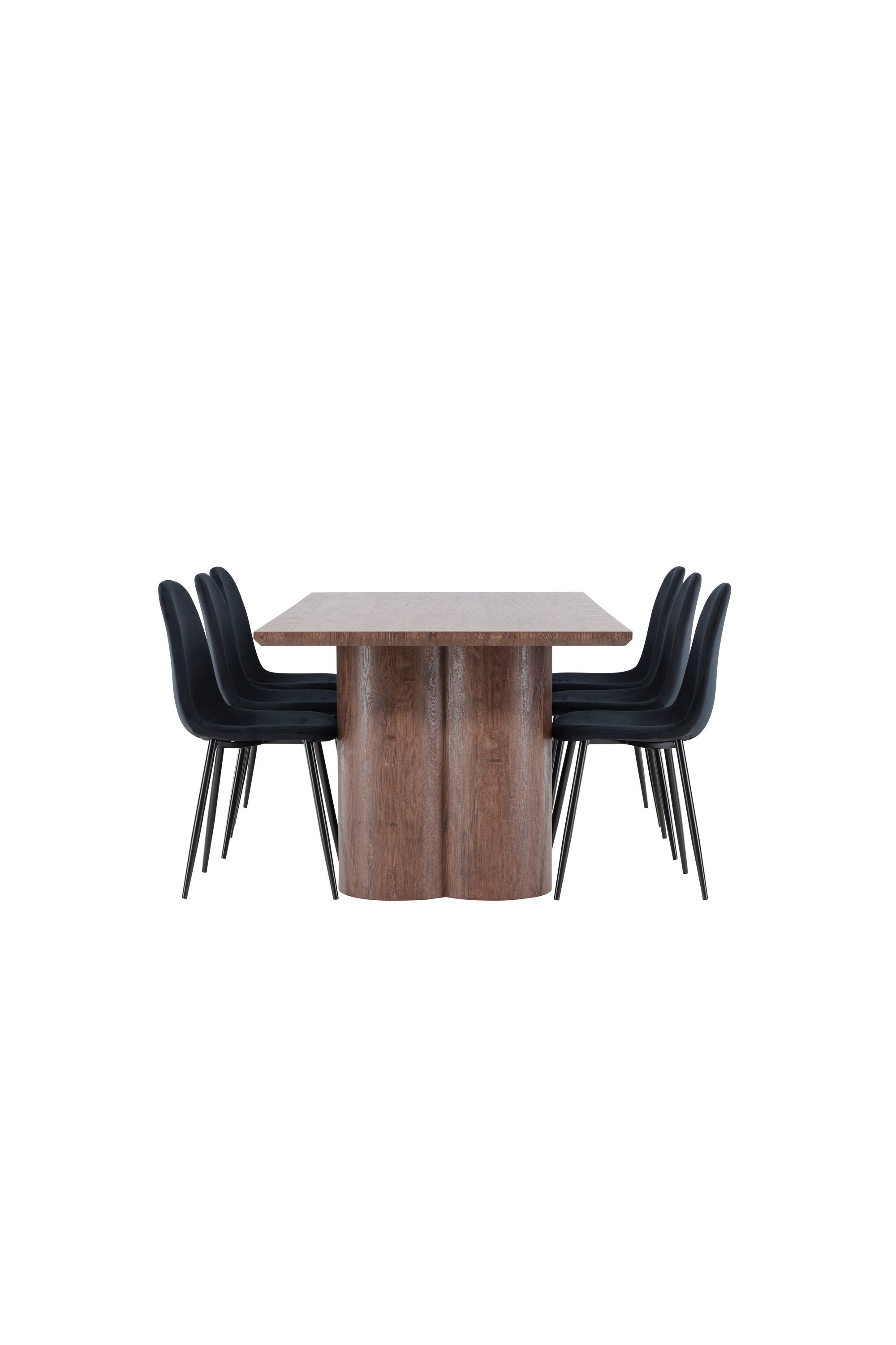 Olivia Matbord med Polar Matstol-GR Dining Set-Venture Home-peaceofhome.se