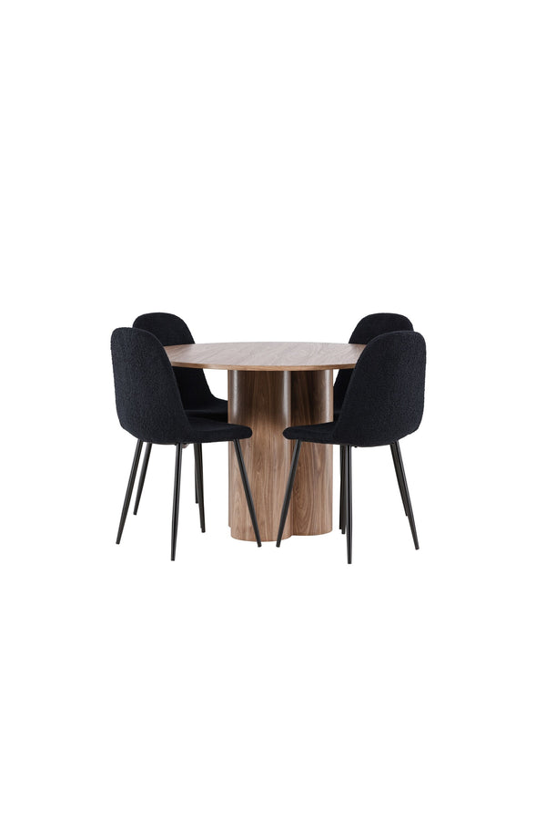 Olivia Matbord med Polar Matstol-GR Dining Set-Venture Home-peaceofhome.se