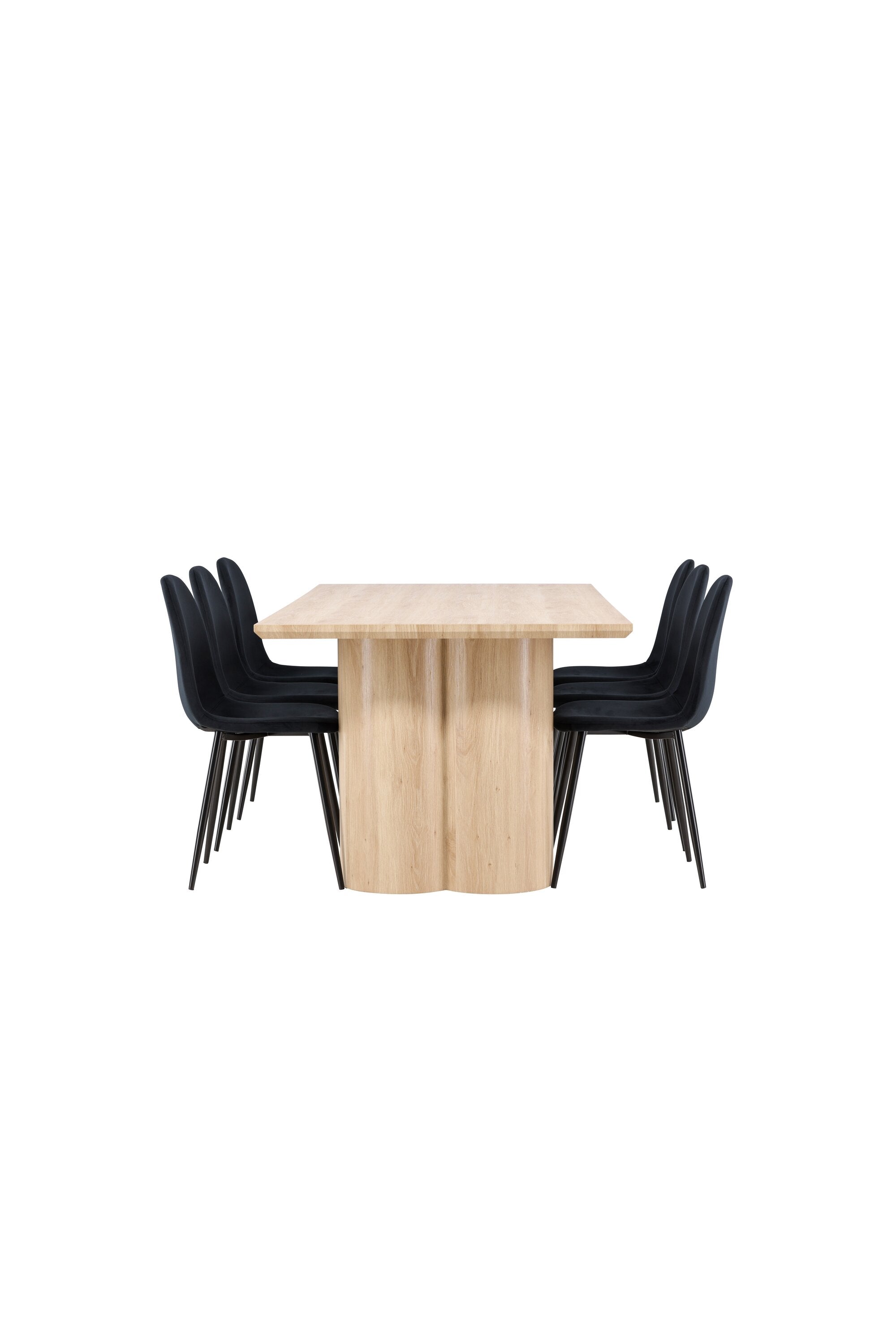 Olivia Matbord med Polar Matstol-GR Dining Set-Venture Home-peaceofhome.se