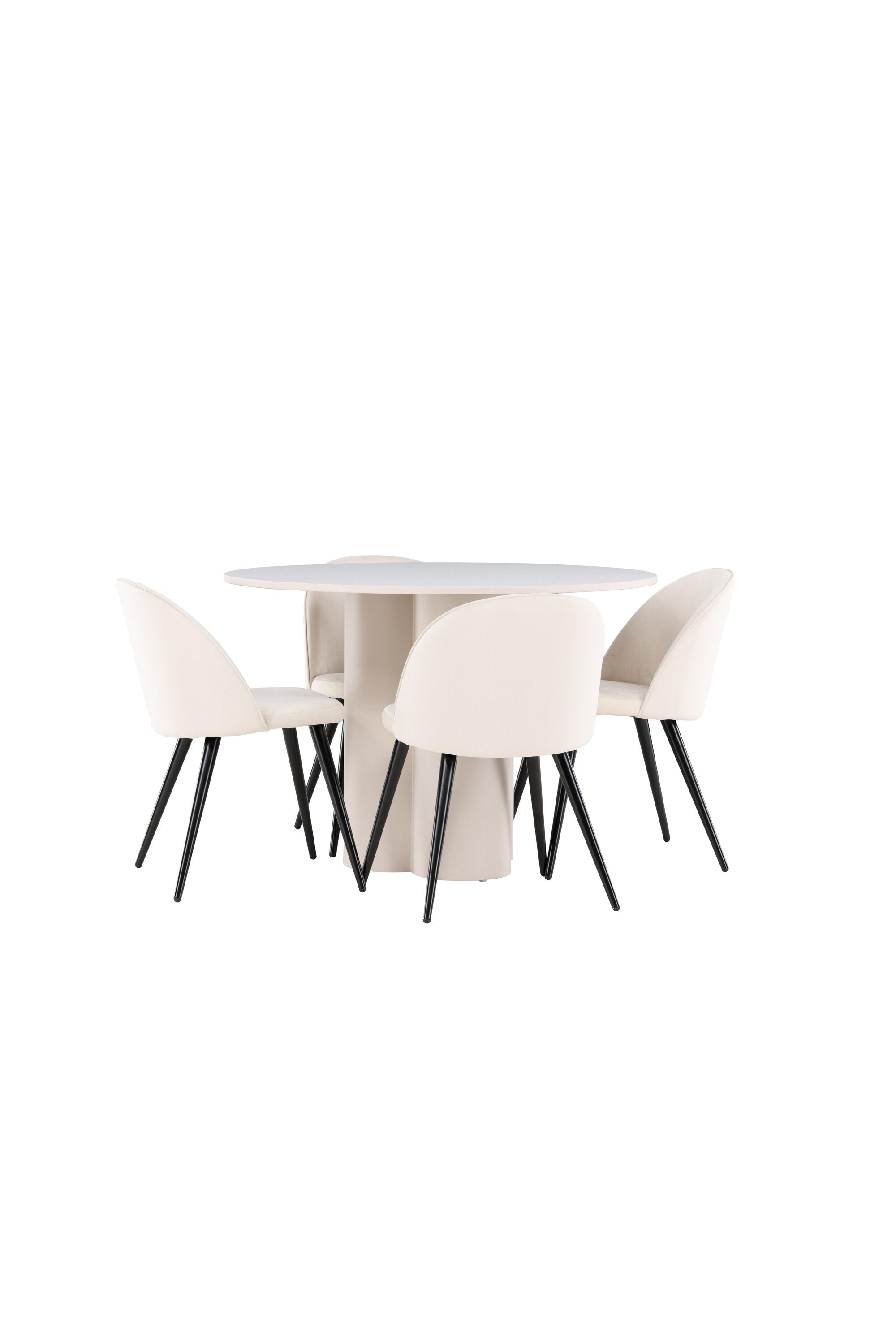 Olivia Matbord med Velvet Matstol-GR Dining Set-Venture Home-peaceofhome.se