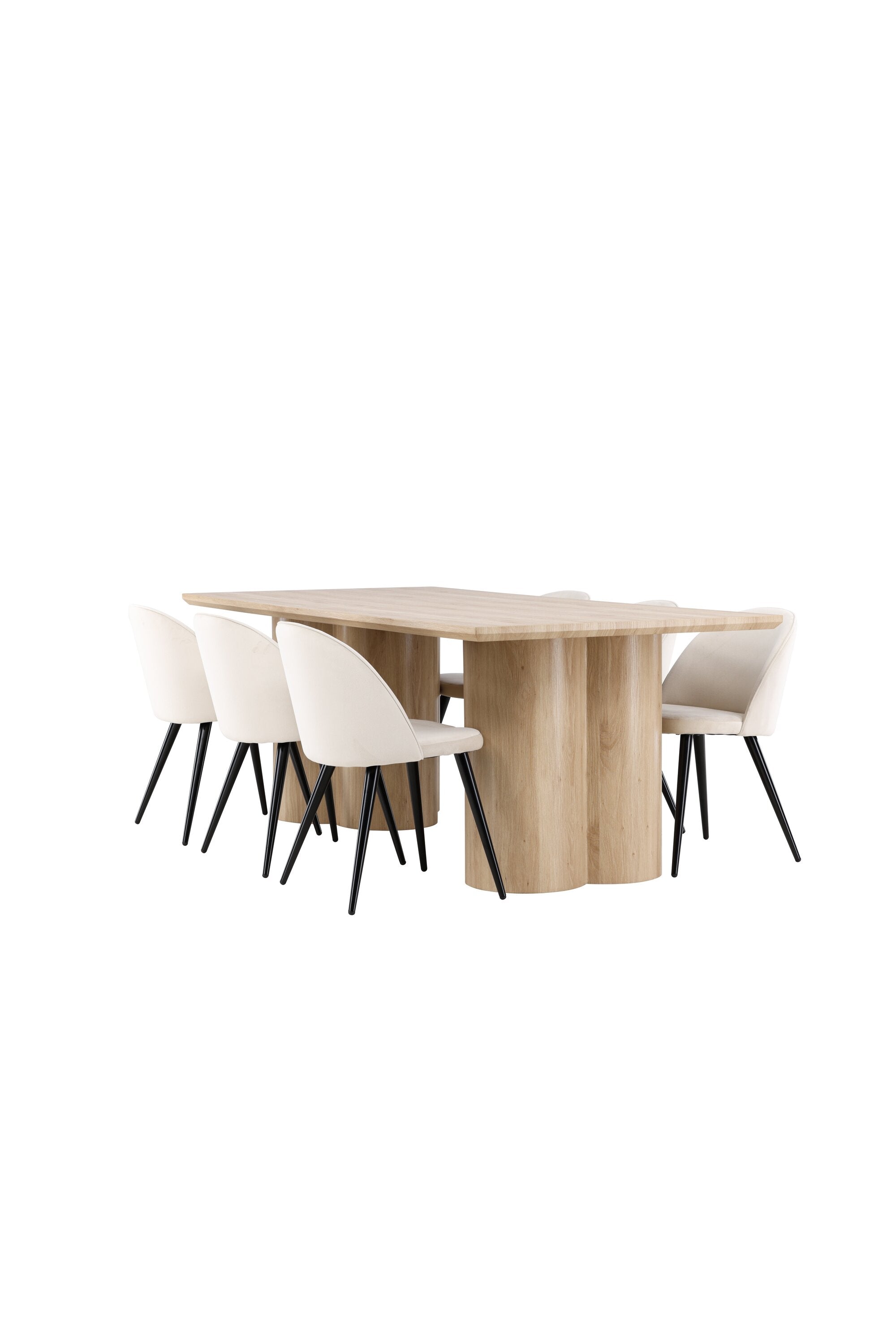 Olivia Matbord med Velvet Matstol-GR Dining Set-Venture Home-peaceofhome.se