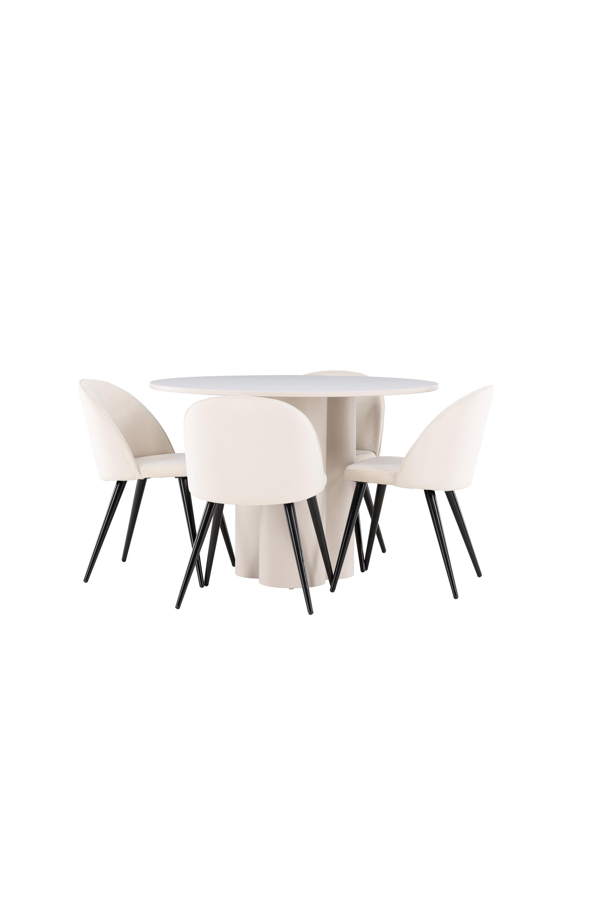 Olivia Matbord med Velvet Matstol-GR Dining Set-Venture Home-peaceofhome.se