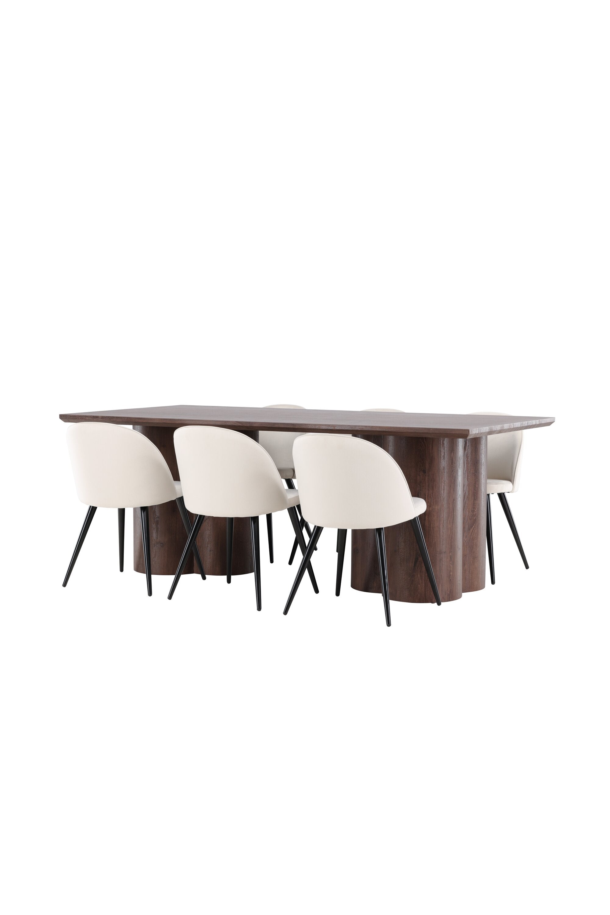 Olivia Matbord med Velvet Matstol-GR Dining Set-Venture Home-peaceofhome.se