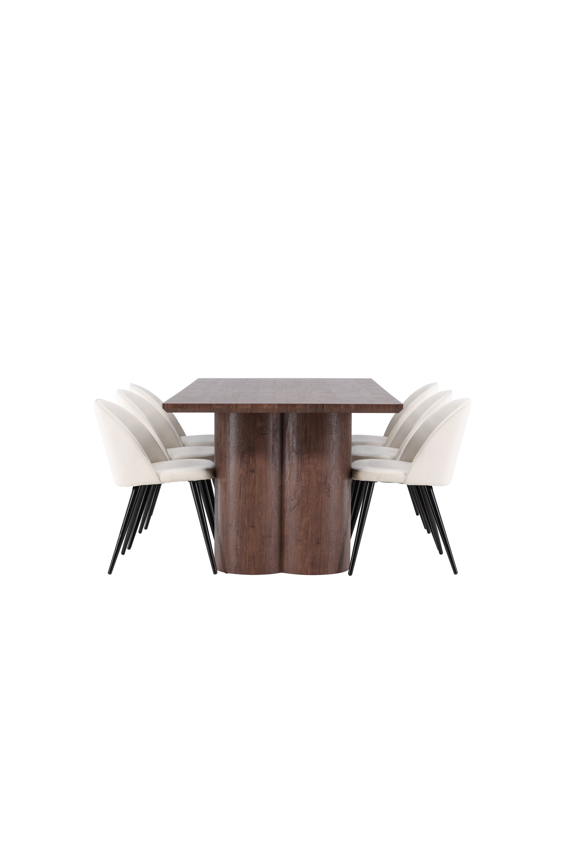 Olivia Matbord med Velvet Matstol-GR Dining Set-Venture Home-peaceofhome.se