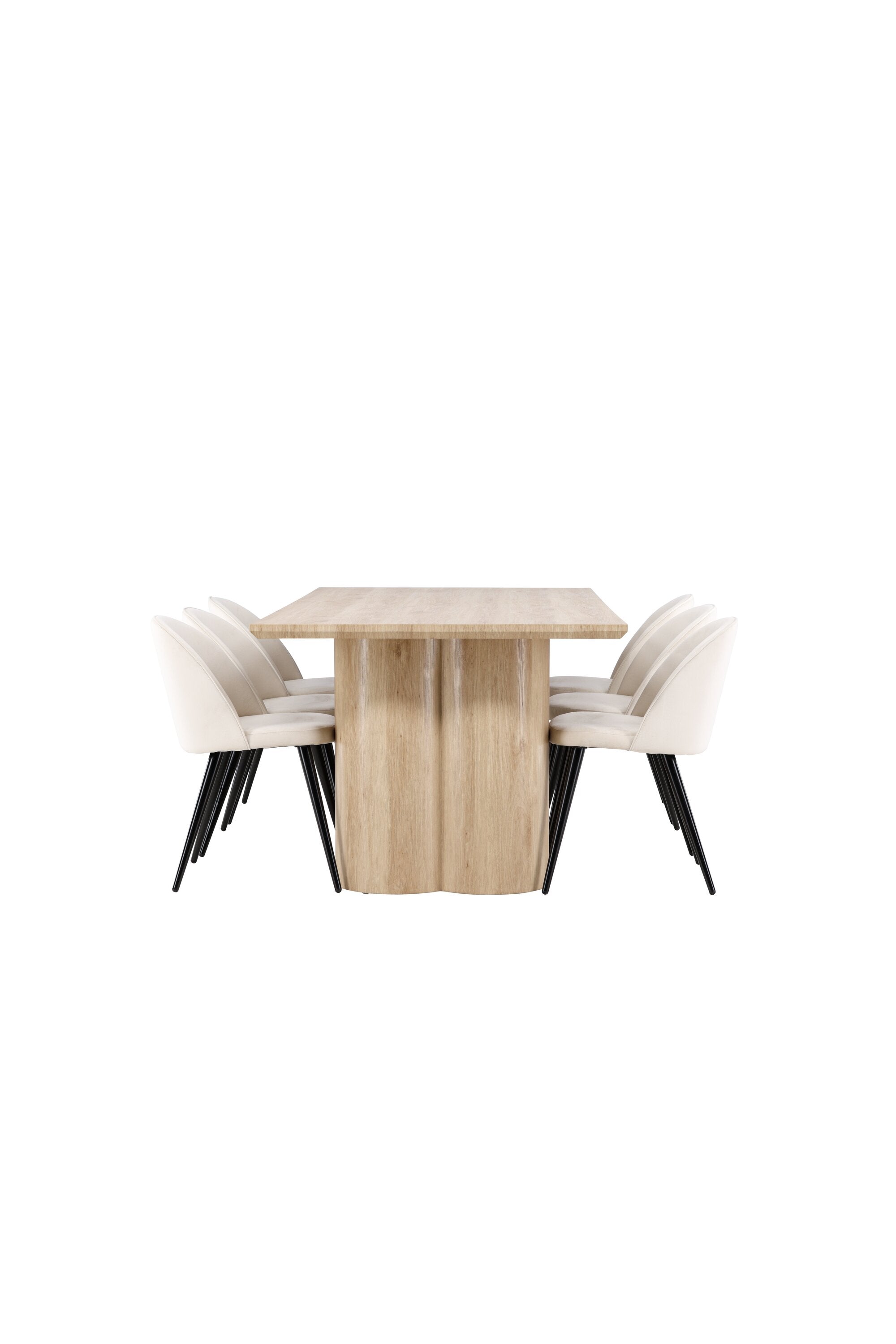 Olivia Matbord med Velvet Matstol-GR Dining Set-Venture Home-peaceofhome.se