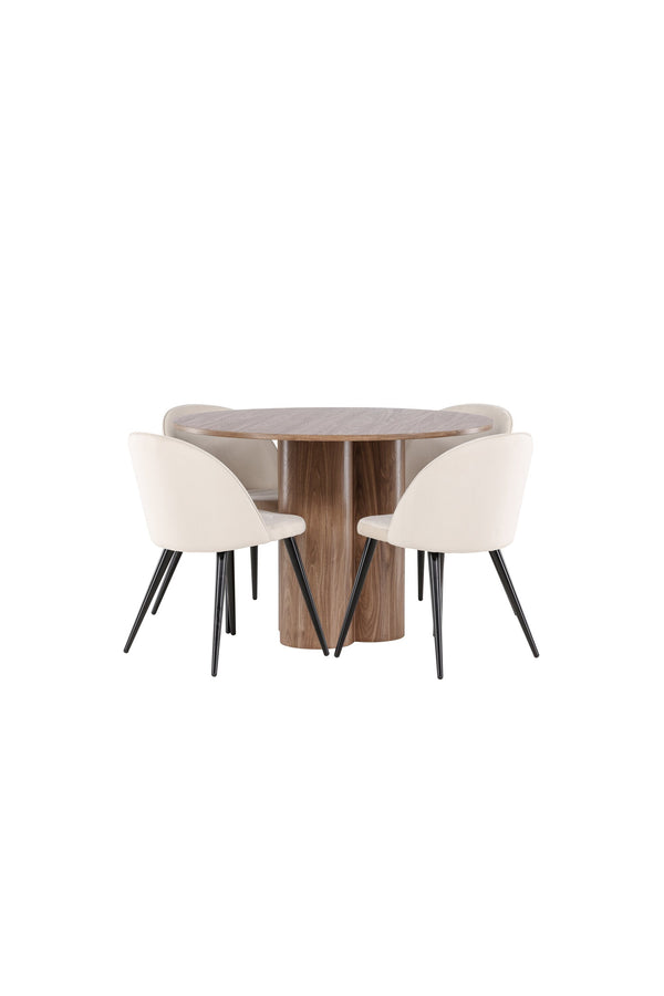 Olivia Matbord med Velvet Matstol-GR Dining Set-Venture Home-peaceofhome.se