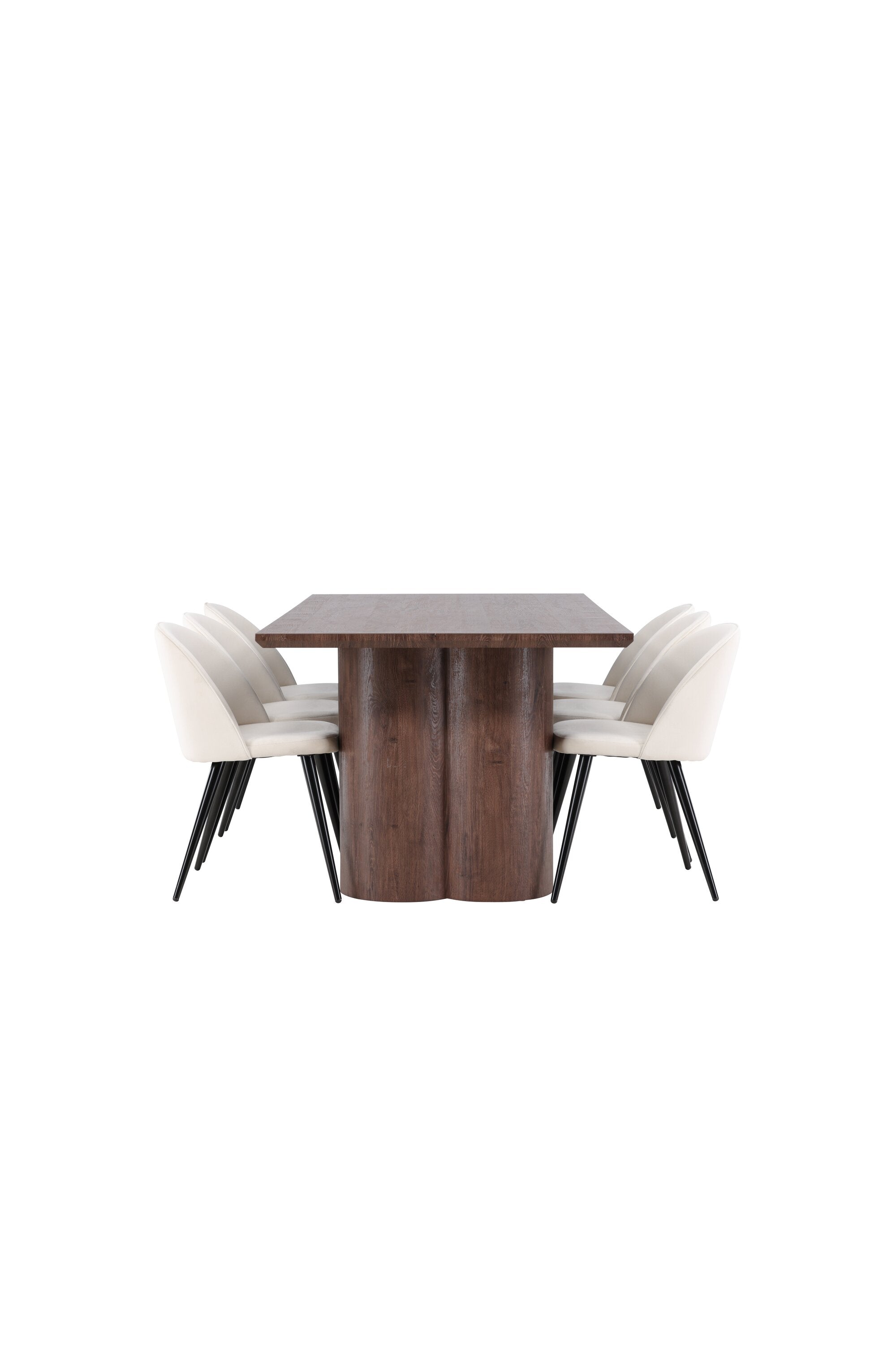 Olivia Matbord med Velvet Matstol-GR Dining Set-Venture Home-peaceofhome.se