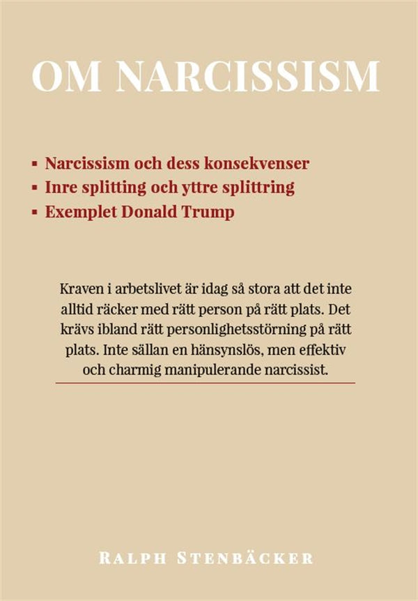 Om narcissism – E-bok – Laddas ner-Digitala böcker-Axiell-peaceofhome.se