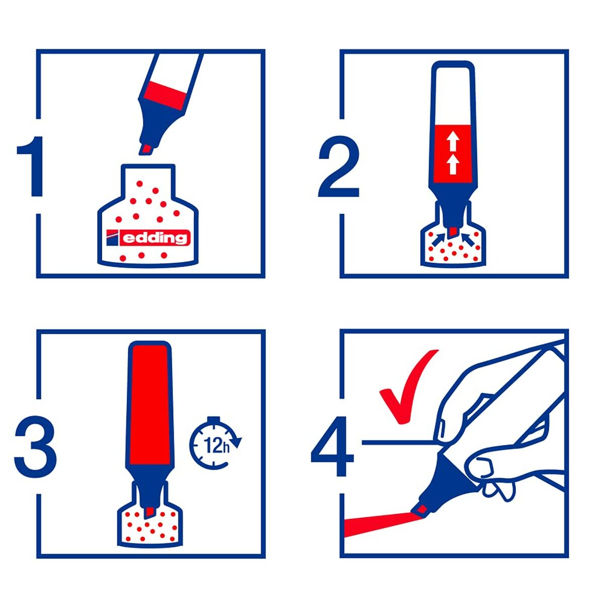 Överstrykningspenna Edding EcoLine 24 Ljusgrön (10 antal)-Kontor och Kontorsmaterial, Kulspetspennor, pennor och skrivverktyg-Edding-peaceofhome.se