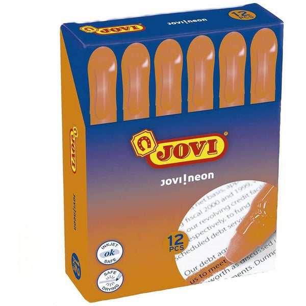 Överstrykningspenna Jovi Jovi!neon Orange 12 Delar-Kontor och Kontorsmaterial, Kulspetspennor, pennor och skrivverktyg-Jovi-peaceofhome.se