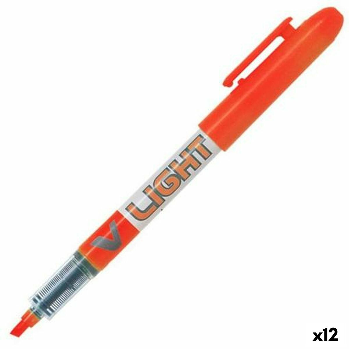 Överstrykningspenna Pilot V Light Orange (12 antal)-Kontor och Kontorsmaterial, Kulspetspennor, pennor och skrivverktyg-Pilot-peaceofhome.se