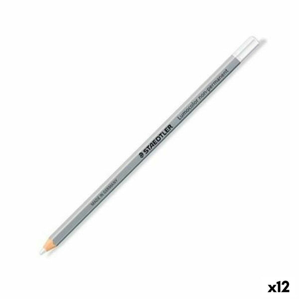 Överstrykningspenna Staedtler Non-Permanent Vit (12 antal)-Kontor och Kontorsmaterial, konst och hantverk-Staedtler-peaceofhome.se