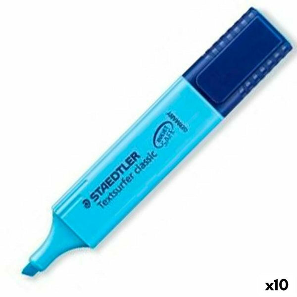 Överstrykningspenna Staedtler Textsurfer Classic Blå 10 antal-Kontor och Kontorsmaterial, Kulspetspennor, pennor och skrivverktyg-Staedtler-peaceofhome.se