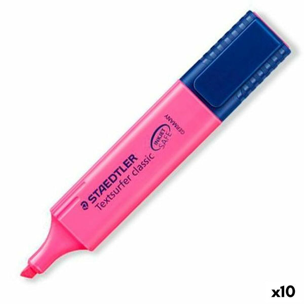 Överstrykningspenna Staedtler Textsurfer Classic Fuchsia 10 antal-Kontor och Kontorsmaterial, Kulspetspennor, pennor och skrivverktyg-Staedtler-peaceofhome.se