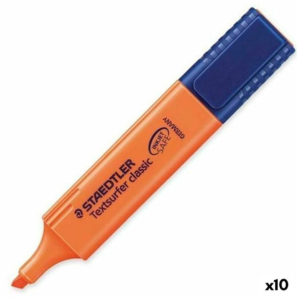 Överstrykningspenna Staedtler Textsurfer Classic Orange 10 antal-Kontor och Kontorsmaterial, Kulspetspennor, pennor och skrivverktyg-Staedtler-peaceofhome.se