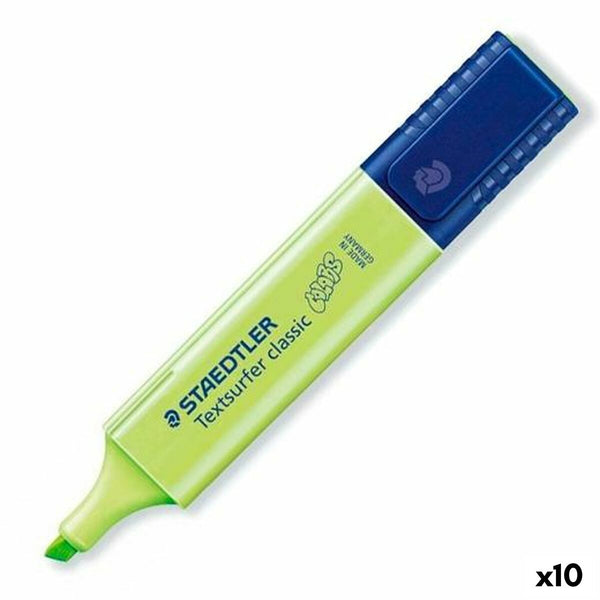 Överstrykningspenna Staedtler Textsurfer Classic Pastel Grön (10 antal)-Kontor och Kontorsmaterial, Kulspetspennor, pennor och skrivverktyg-Staedtler-peaceofhome.se