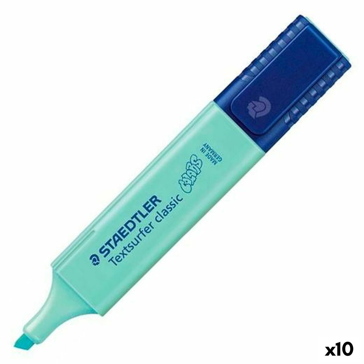 Överstrykningspenna Staedtler Textsurfer Classic Pastellblå (10 antal)-Kontor och Kontorsmaterial, Kulspetspennor, pennor och skrivverktyg-Staedtler-peaceofhome.se