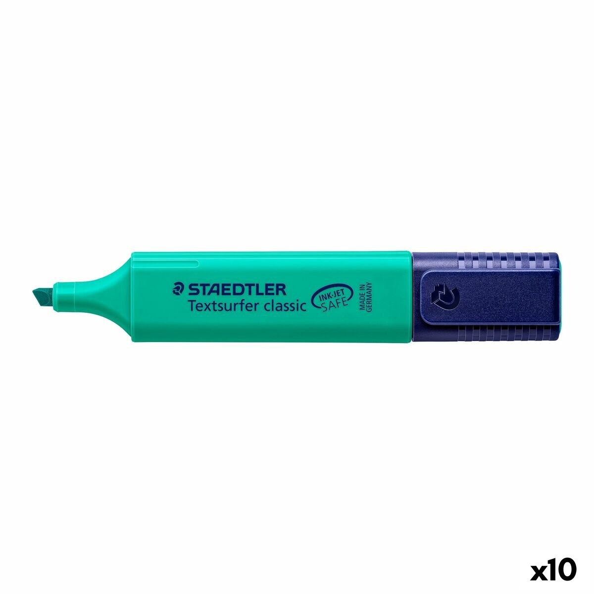 Överstrykningspenna Staedtler Textsurfer Classic Turkos (10 antal)-Kontor och Kontorsmaterial, Kulspetspennor, pennor och skrivverktyg-Staedtler-peaceofhome.se