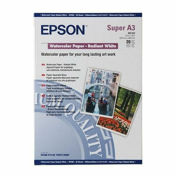 Pack med bläckpatroner och fotopapper Epson C13S041352 A3 20 Blad-Kontor och Kontorsmaterial, Pappersprodukter för kontoret-Epson-peaceofhome.se