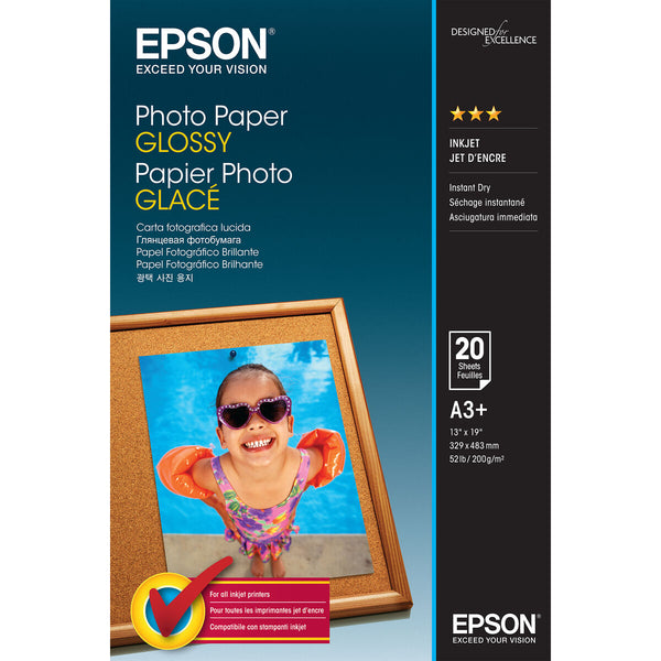 Pack med bläckpatroner och fotopapper Epson C13S042535 A3 20 Blad (1 antal)-Kontor och Kontorsmaterial, Pappersprodukter för kontoret-Epson-peaceofhome.se