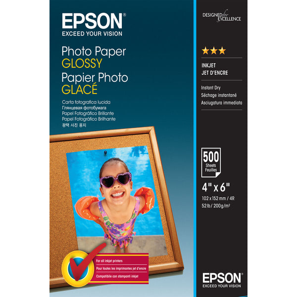 Pack med bläckpatroner och fotopapper Epson C13S042549 500 Blad (1 antal)-Kontor och Kontorsmaterial, Pappersprodukter för kontoret-Epson-peaceofhome.se