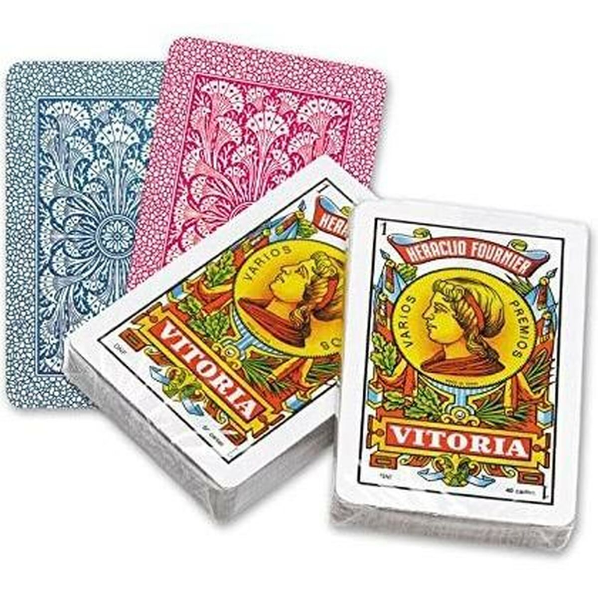 Paket med spanska spelkort (40 kort) Fournier 12 antal (61,5 x 95 mm)-Leksaker och spel, Spel och tillbehör-Fournier-peaceofhome.se