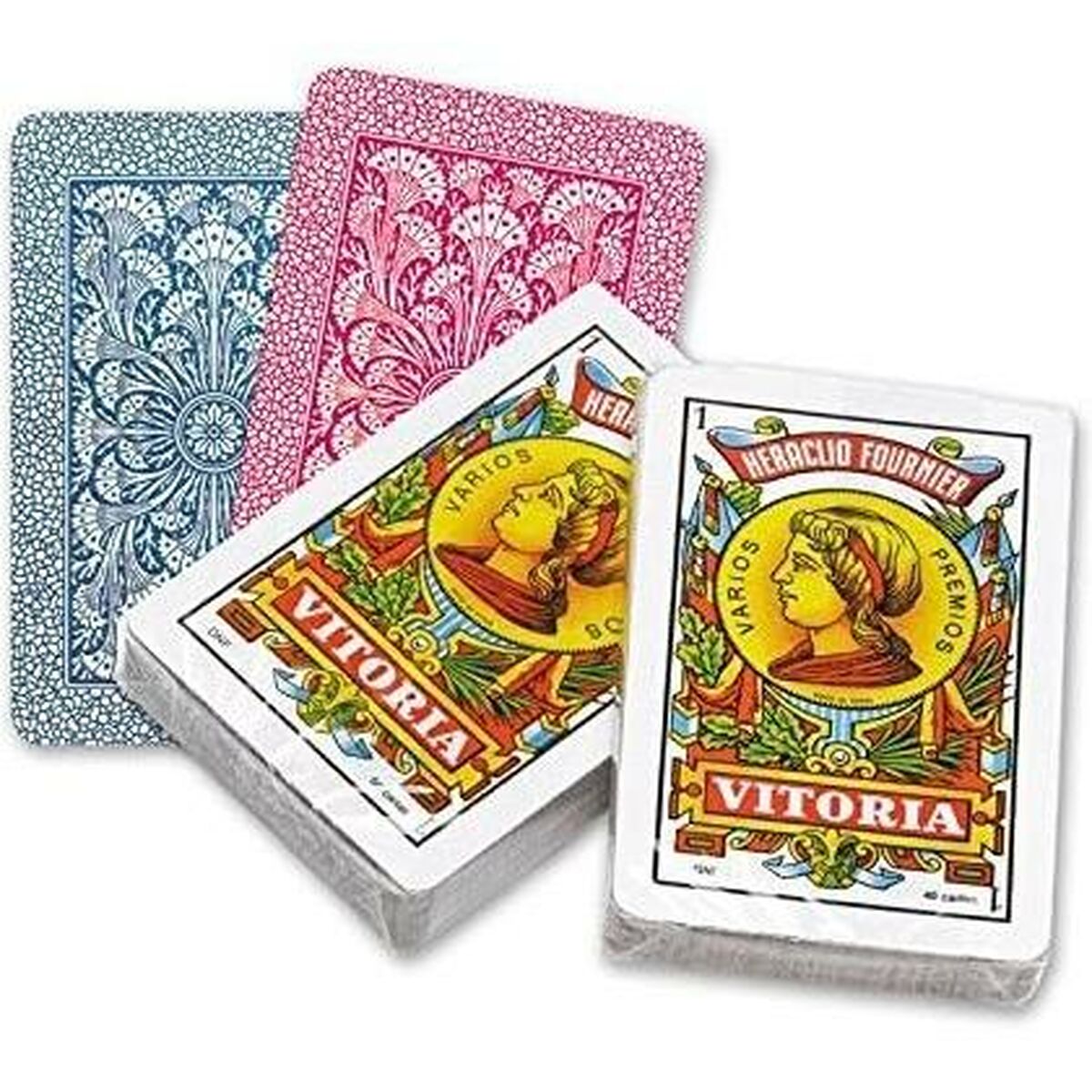 Paket med spanska spelkort (50 kort) Fournier 61,5 x 95 mm 12 antal-Leksaker och spel, Spel och tillbehör-Fournier-peaceofhome.se