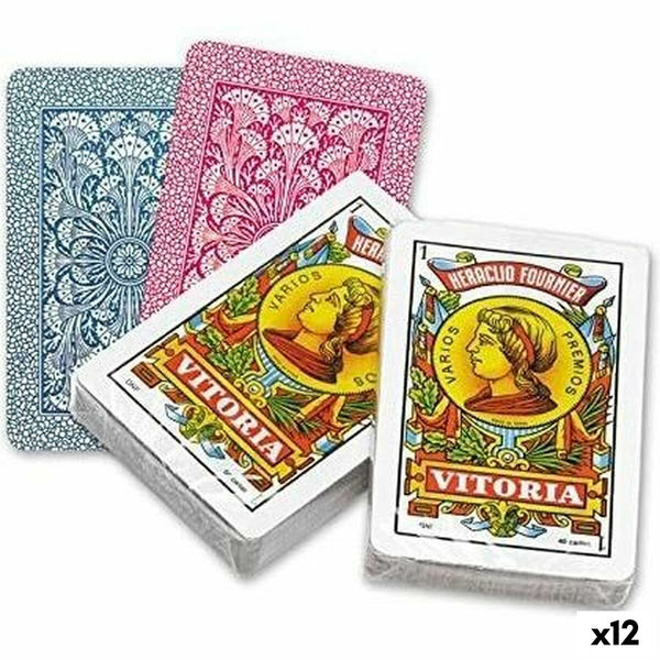 Paket med spanska spelkort (50 kort) Fournier 61,5 x 95 mm 12 antal