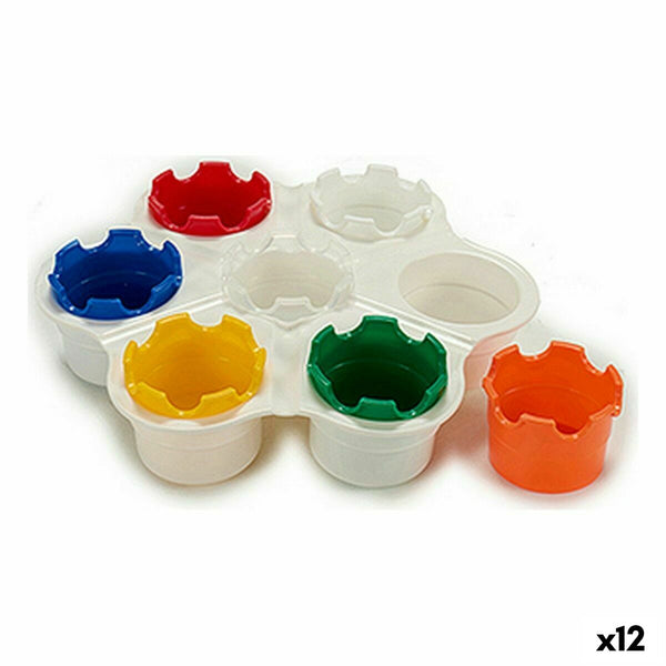 Palett Pincello FSP001 FSP001 Multicolour Plast 23 x 6 x 25 cm Fingerfärg (12 antal)-Kontor och Kontorsmaterial, konst och hantverk-Pincello-peaceofhome.se