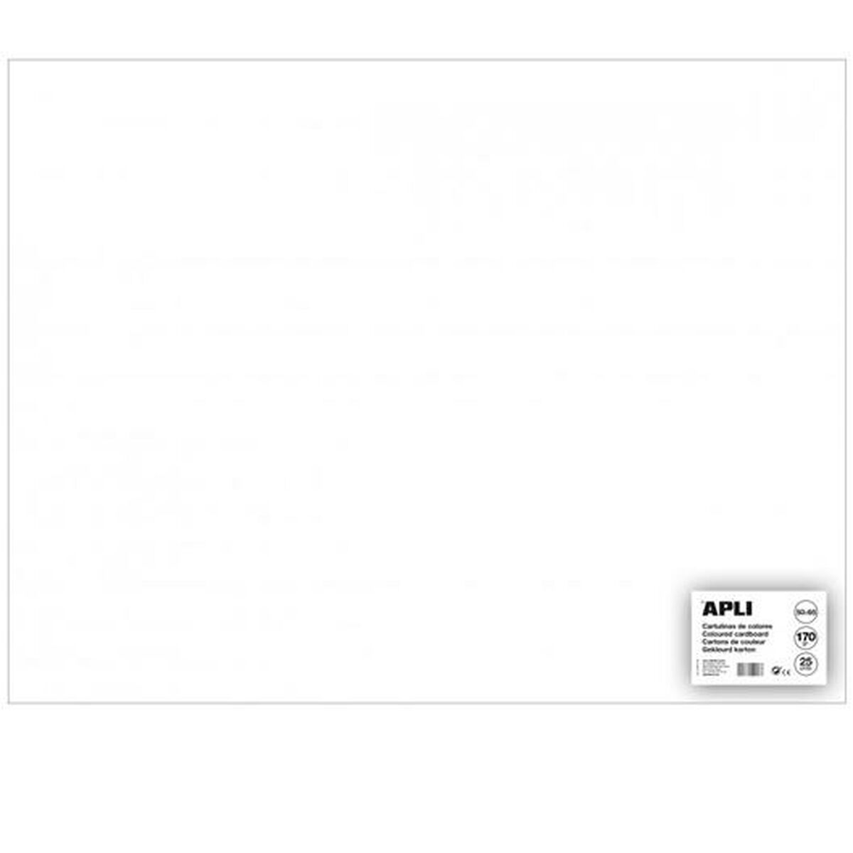 Papp Apli Vit 50 x 65 cm 25 Delar (12 antal)-Hem och matlagning, Sömnad och hantverk-Apli-peaceofhome.se