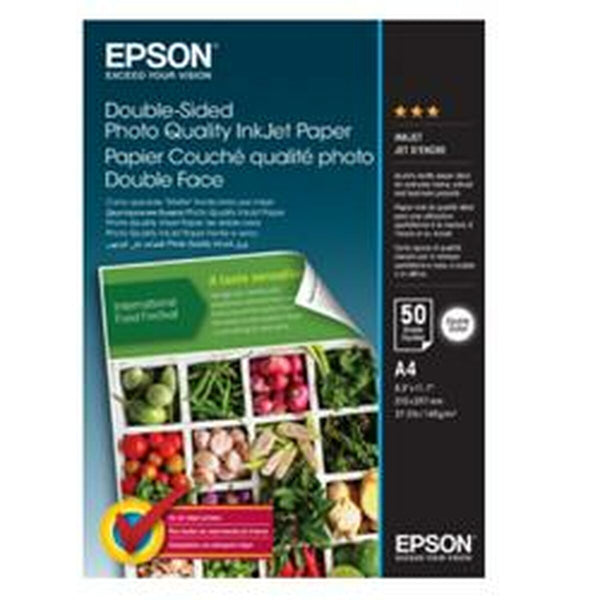 Papper Epson C13S400059 50 Blad-Kontor och Kontorsmaterial, Skol- och utbildningsmaterial-Epson-peaceofhome.se