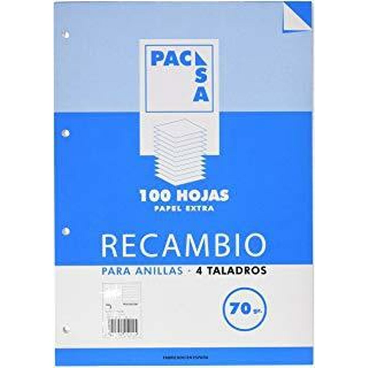 Papper Pacsa A5 100 Blad Reservdel (50 antal)-Kontor och Kontorsmaterial, Skol- och utbildningsmaterial-Pacsa-peaceofhome.se