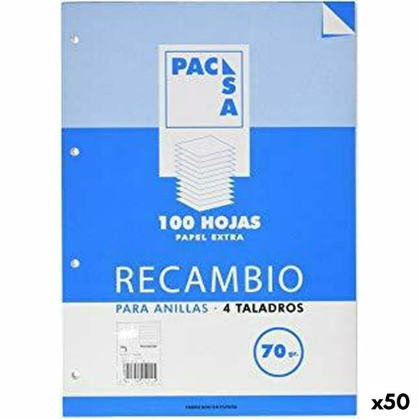 Papper Pacsa A5 100 Blad Reservdel (50 antal)-Kontor och Kontorsmaterial, Skol- och utbildningsmaterial-Pacsa-peaceofhome.se