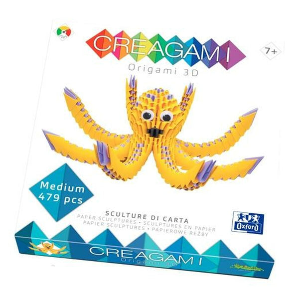 Pappershantverksspel Oxford Creagami 3D Bläckfisk-Leksaker och spel, Kreativa aktiviteter-Oxford-peaceofhome.se