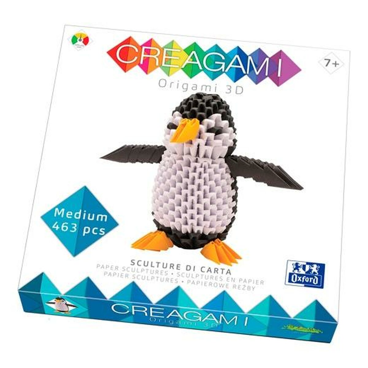 Pappershantverksspel Oxford Creagami 3D Pingvin-Leksaker och spel, Kreativa aktiviteter-Oxford-peaceofhome.se